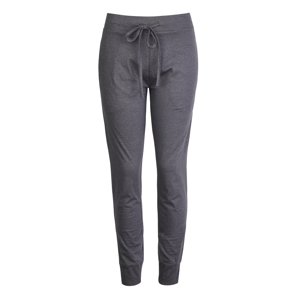 LADIES LIGHTWEIGHT COTTON JOGGER PANTS WITH POCKETS (SWP401_BLACK)