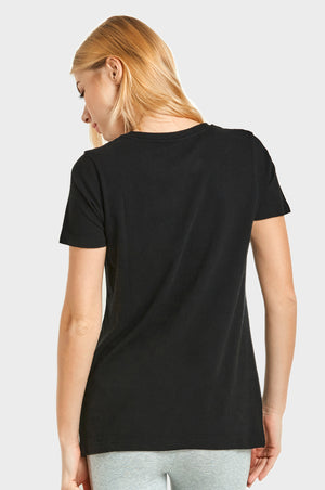 
            
                Load image into Gallery viewer, SOFRA LADIES CLASSIC FIT CREW NECK T-SHIRT (TR021_BLACK)
            
        