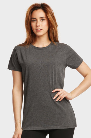 SOFRA LADIES CLASSIC FIT CREW NECK T-SHIRT (TR021_CHC/GR)