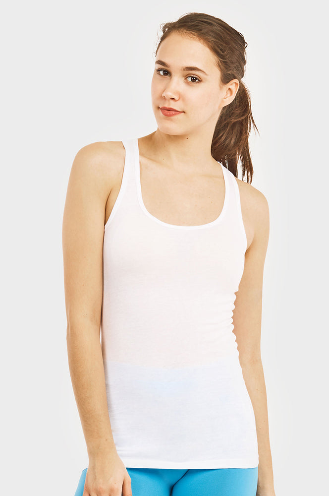 72 Wholesale Sofra Ladies 21 Camisole White - at 