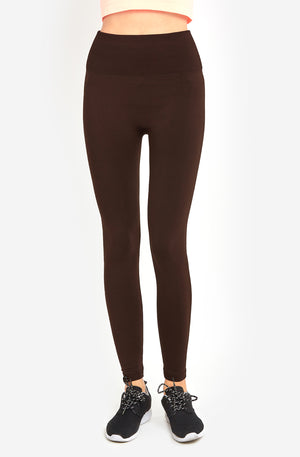 ET TU Leggings - Women's Solid Color Full Length Fleece Winter Leggings  Plus Size (Burgundy) at  Women's Clothing store