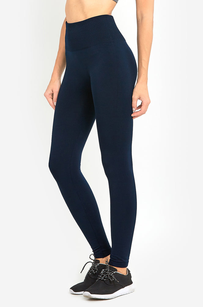 
            
                Load image into Gallery viewer, SOFRA LADIES HIGH WAIST FLEECE EXTRA-WIDE BAND LEGGINGS (TX701)
            
        