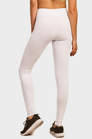 
            
                Load image into Gallery viewer, SOFRA LADIES COTTON LEGGINGS (WP4000_WHITE)
            
        