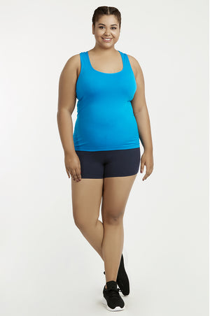 
            
                Load image into Gallery viewer, SOFRA COTTON LEGGING SHORTS 12 INCH OUTSEAM PLUS SIZE (WP4012X_NAVY)
            
        
