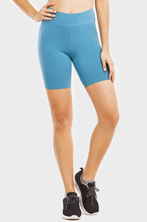 
            
                Load image into Gallery viewer, COTTONBELL LADIES COTTON 15 INCH OUTSEAM SHORTS WITH WIDE WAISTBAND (WP4015C_MV.BLUE)
            
        
